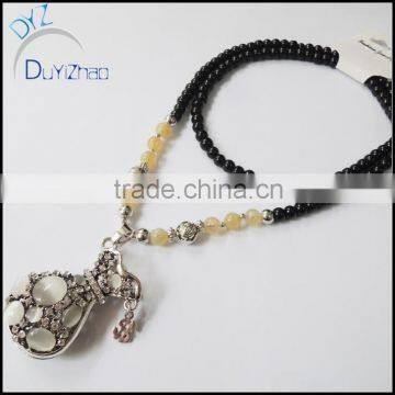 2015 Latest design long bead necklace