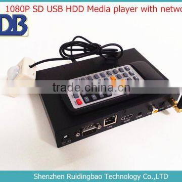 RDB 1080P SD USB HDD Media player with network triggerable media player DS009-83