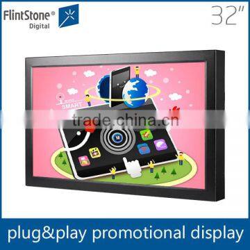 32 inch lcd in store interactive pos video display touch screen for advertising