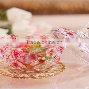 Home Decorative Crystal Glass Candy Pot photo-2