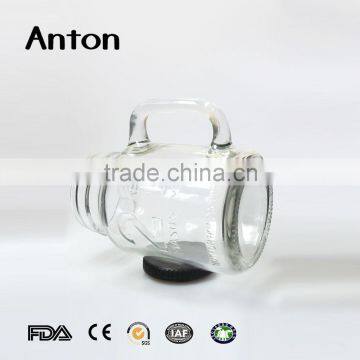 16oz Straw and Tin Lid Mason Jar With Handle photo-5