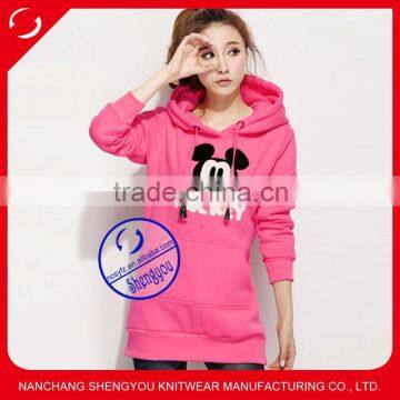 China factory custom wholesale pullover extra long hoodies