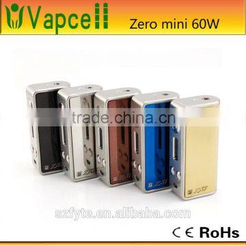 2015 the newest design temperature control Zero mini 60W box mod sleeve