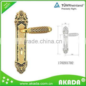Zinc Alloy Door Handle locksets On Plate 1702H1702