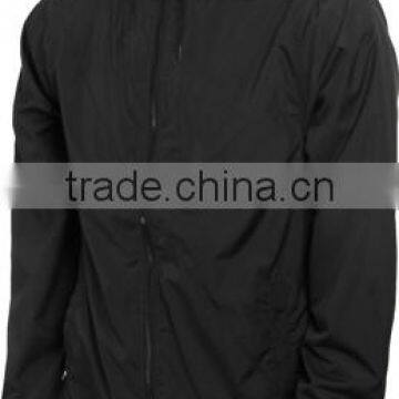 black windbreaker jaket for men with mesh lining