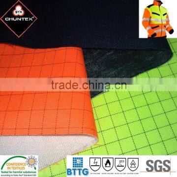 PU Coated FR Fire Proof Anti Static Laminating Fabric with Modacrylic Tricot