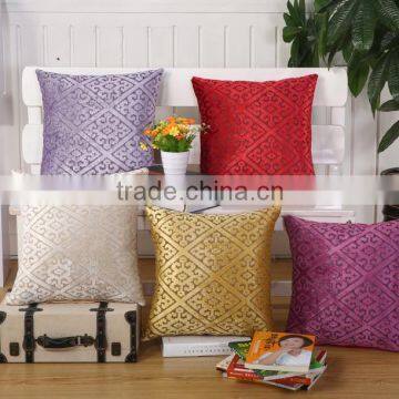 hot selling stock chennile jacquard cushion covers, pillow cover