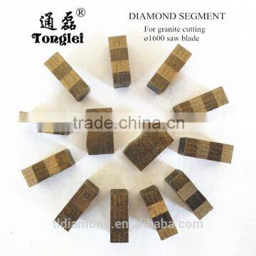 Professional manufacture 1600mm stone cutting diamond segment for cutting granite, basalt and bluestone and