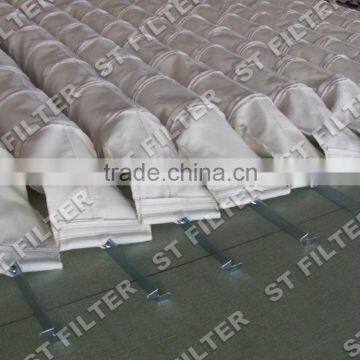 Dacron Dust 500 Micron Filter Bag,water Oil Repellent Filter Bag for Steel Industry Dia 150x5000mm