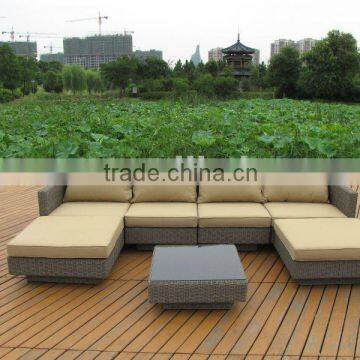 YHA089 HALF ROUND RATTAN SOFA SET