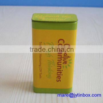 fresh air hinged lid mint tin metal box for packaging
