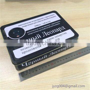 Promotional rectangular tinplate packaging box