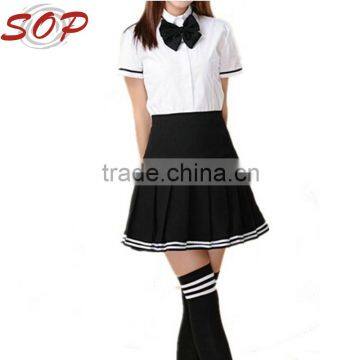 2016 New design high school girls school uniform