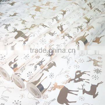 hot stamping foil wrapping paper roll free sample gift wrap