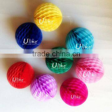 4inch christmas decoration paper honeycomb ball