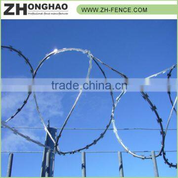 Powder Coated Eco-friendly Galvanized Iron Razor Fence Wire photo-2