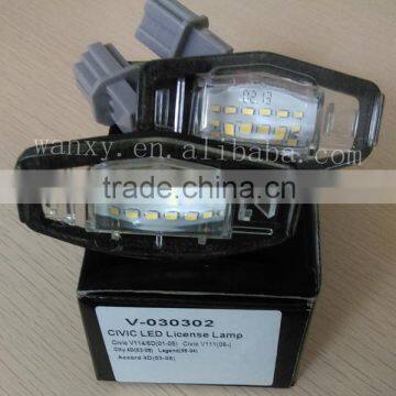 Waterproof Shockproof 12v CE E4 Led License Plate Lamp Led Module Plate Lamp for Honda Civic City Legend Accord photo-4