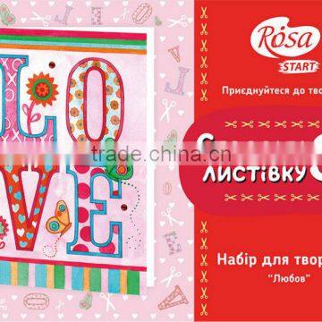 CRAFT KIT, cardmaking, 3D card "Love"