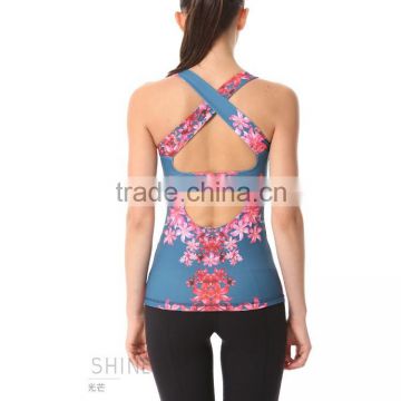 Custom Women's Fitness Yoga Tank Top Gym Tank Tops Supplex Workout Tank Top Wholesale