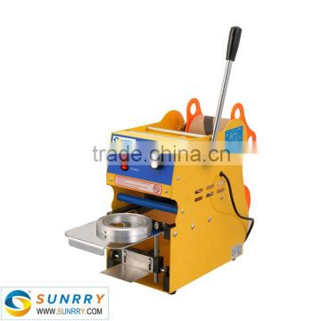 2015 hot sale best price for disposable plastic cup lid sealing machine