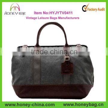 Vintage Leisure Bags Manufacturers Zhejiang Medium Canvas Duffle Bags Men