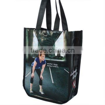 Full printing lamination PP non woven shopping tote bag