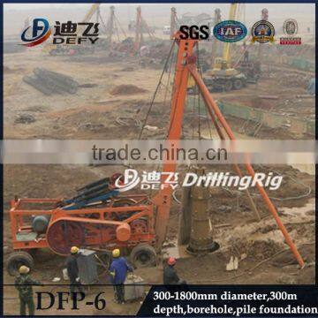 Small portable percussion drilling rig model DFP-6