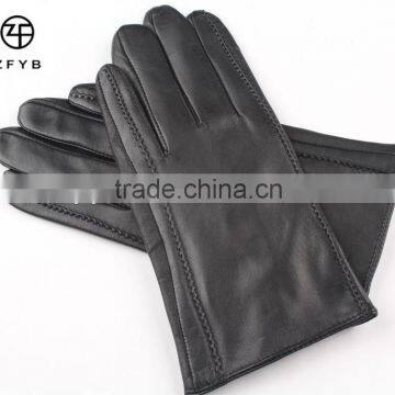 2016 fashion Men's Luxury Winter Leather Gloves with OEM