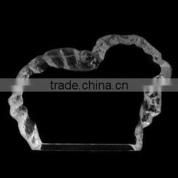 New design graving K9 material crystal blank iceberg made in China