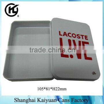 High Quality Rectangular Gift Tin Can Box (various lids and printing)