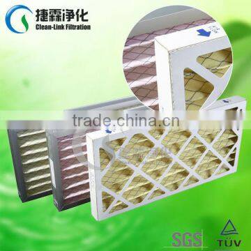 Non-woven fabrics foldaway paper frame air plank filter