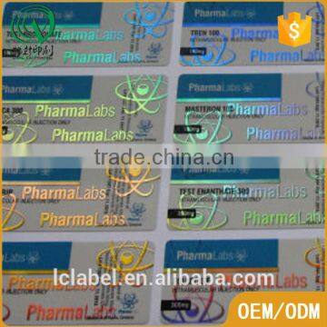 custom print pill/pharmaceutical/medicine/glass vial bottle label