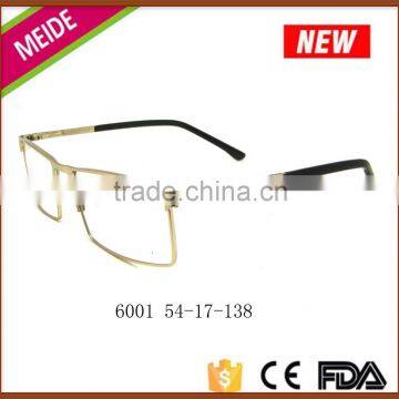 Gold metal eye glass frame cheap thinner stylish glasses frame for men