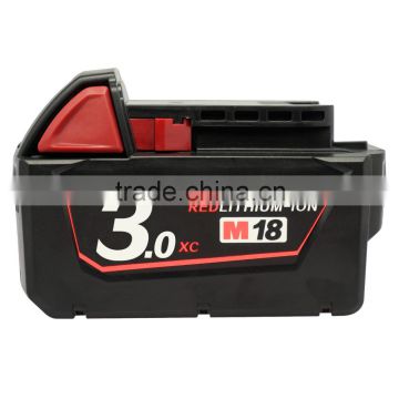 18V 3.0Ah M18 XC Red Li-ion Battery For Milwaukee 48-11-1820 1828 1815 1828 1840