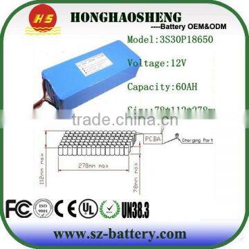 Pakc Rechargeable Deep Cycle 60ah 12v Lithium ion Battery