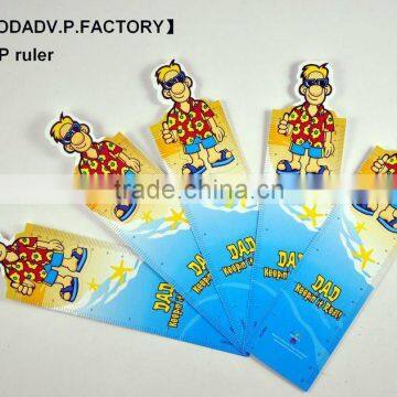 Multifunction cartoon plastic pvc bookmark ruler