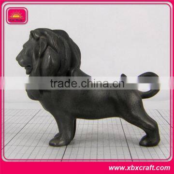3D Metal Black Lion Figurine/metal Animal Figurine With Nickle Plated photo-2