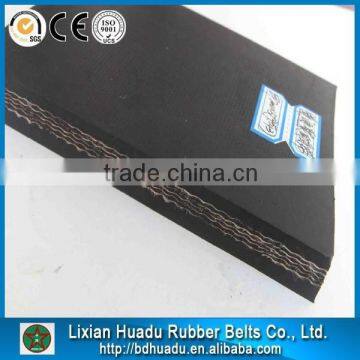 Cotton, Polyester ,Nylon Black Rubber Conveyor Belt