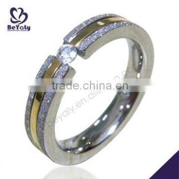 2015 cheap price jewelry 316L stainless steel ring stone model