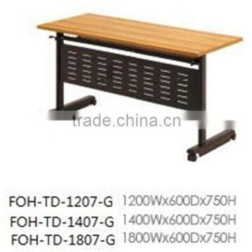 hot sale mobile training table made by MFC material FOH-TD-1207-G