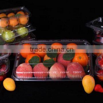Whole Sale Supermarket Round Plastic Food Compartment Tray Fruit Packaging Box photo-3