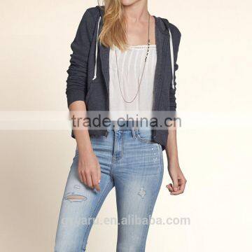 Lady Brand New Design Fashion Casual Blouse and Tops Woman Plus Size Xxxl Hoodies With Zipper photo-5