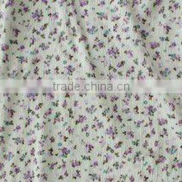 100%Cotton with lavender Flower Printed Fabric