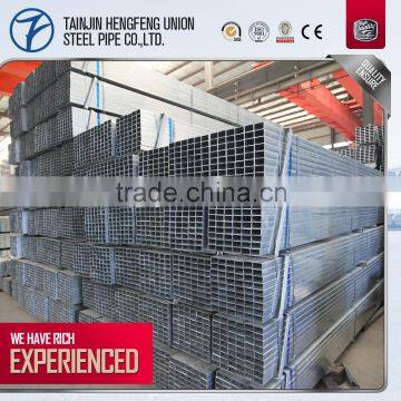 ERW carbon pre galvanized square steel tube