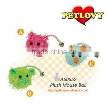 Colorful Plush Mouse with Bell Catnip Cat Toy