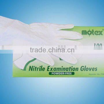 Nitrile examination latex free gloves