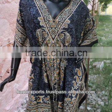 Hippies Kaftans Ponchos tunic polyeste Night Gowns made in jaipur india china polyester gowns indian suppliers of gowns Beautif