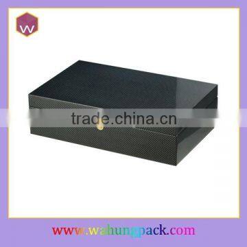 Luxurious Direct Sale Black Wooden Packaging Wine Box Wholesale Price