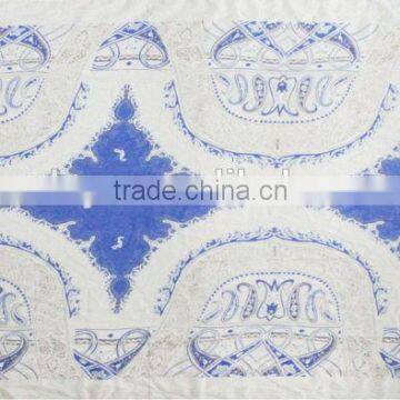 Paisley Design Blue and White Printed 2015 Spring Scarf photo-3