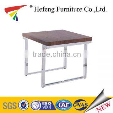 Simple design chromed legs MDF coffee table/end table